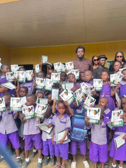 COUNCILLOR REPRESENTING WARD 17 DISTRIBUTES 3,500 NOTEBOOKS, 40 SCHOOL BAGS TO PUPILS IN RUMUOLUMENI